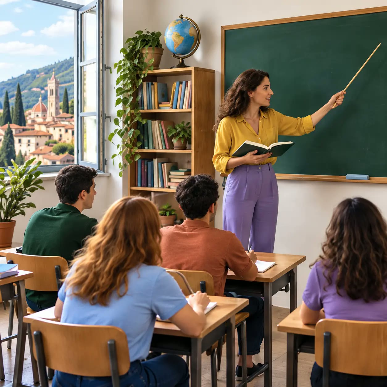 Lezione tradizionale in classe